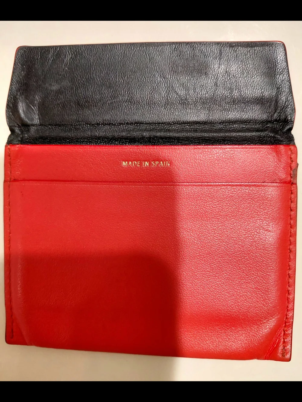 Paul Smith London RED Perforated Leather Card Holder Spain